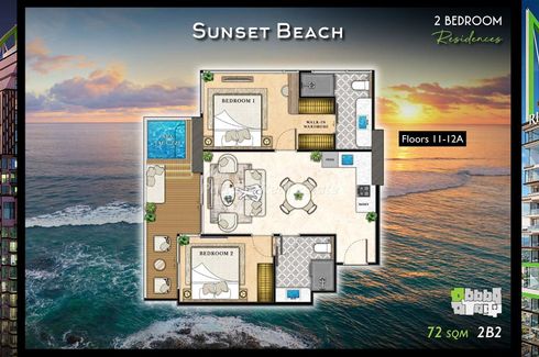 2 Bedroom Condo for sale in The Riviera California, Nong Prue, Chonburi