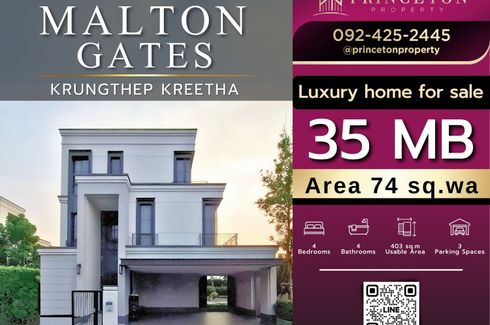 4 Bedroom House for sale in Malton Gates Krungthep Kreetha, Saphan Sung, Bangkok