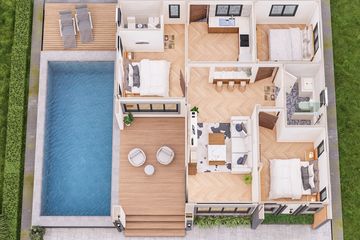 3 Bedroom House for sale in Indigo Beach Residence, Kram, Rayong