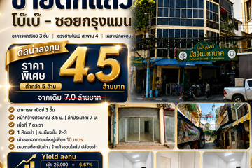 Commercial for sale in Khlong Mahanak, Bangkok near MRT Yommarat