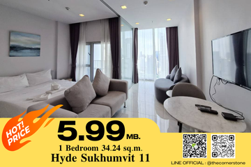 1 Bedroom Condo for sale in Hyde Sukhumvit 11, Khlong Toei Nuea, Bangkok near BTS Nana