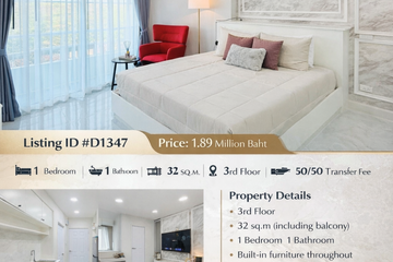1 Bedroom Condo for sale in View Talay 1, Nong Prue, Chonburi