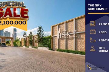 1 Bedroom Condo for sale in The Sky Sukhumvit 103/4, Bang Na, Bangkok near BTS Udom Suk