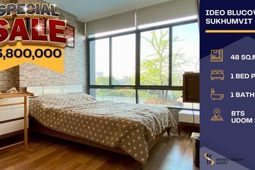 1 Bedroom Condo for sale in Ideo Blucove Sukhumvit, Bang Na, Bangkok near BTS Udom Suk