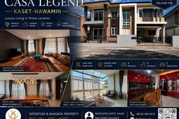 4 Bedroom House for sale in Casa Legend Kaset &ndash; Nawamin, Tha Raeng, Bangkok