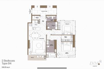 2 Bedroom Condo for sale in Dusit Central Park, Silom, Bangkok near MRT Silom