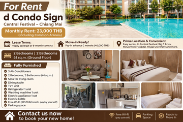 2 Bedroom Condo for rent in D Condo Sign, Fa Ham, Chiang Mai