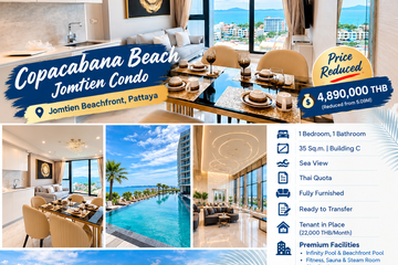 1 Bedroom Condo for sale in Copacabana Beach Jomtien, Nong Prue, Chonburi