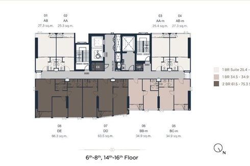 1 Bedroom Condo for sale in The Crown Residences, Thung Maha Mek, Bangkok near MRT Khlong Toei